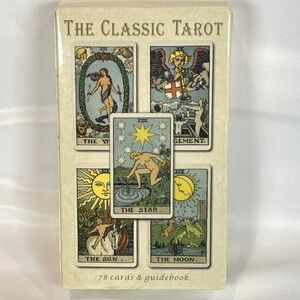 The Classic Tarot 78 Card Deck Guidebook Included New Sealed Rider Waite Art